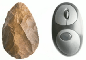 Hand Axe and Computer Mouse