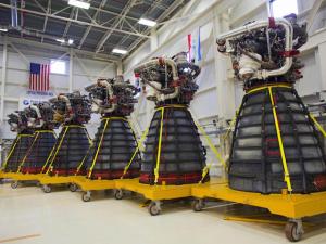 Six RS-25 Rocket Engines