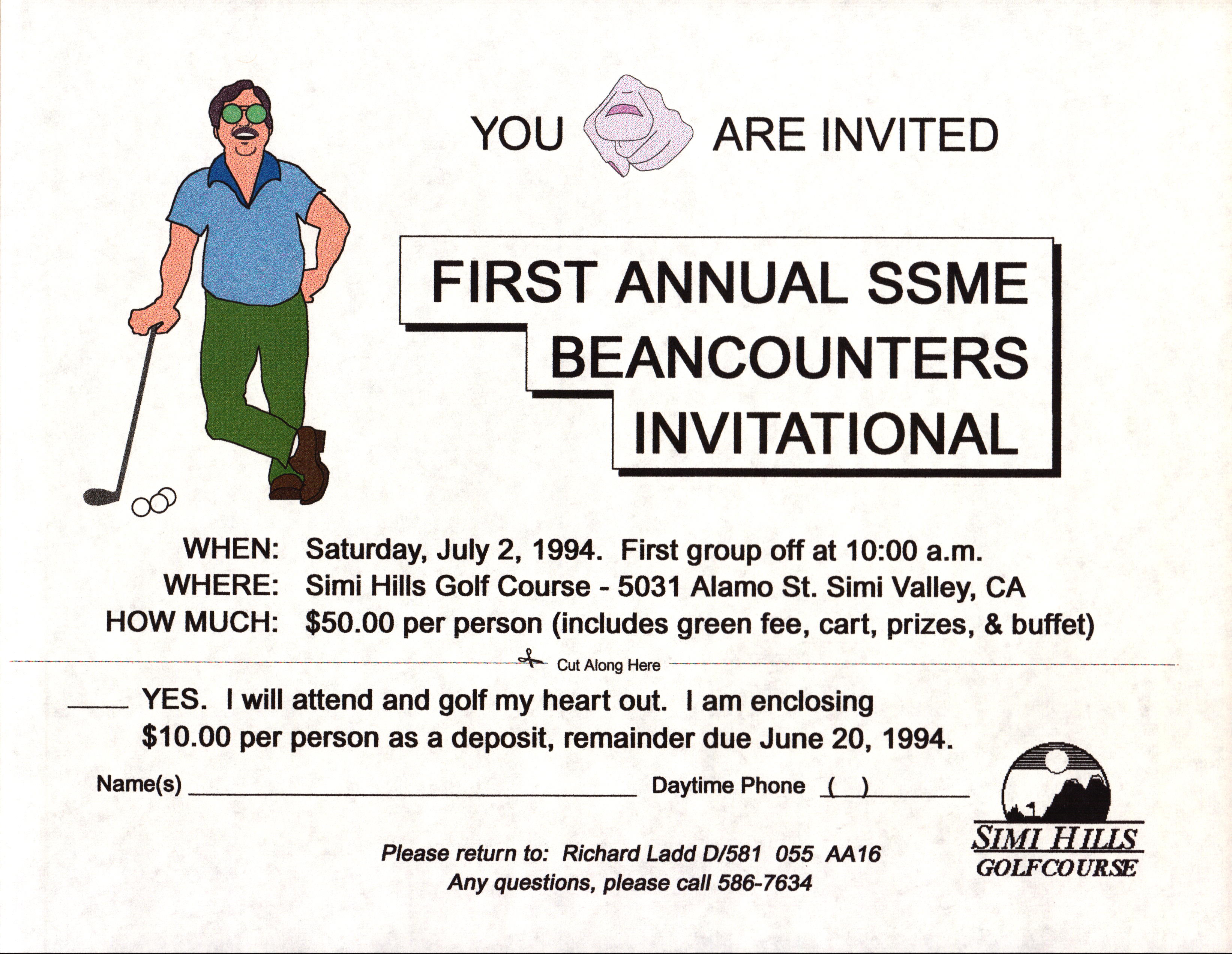 Golf Tourny Invite