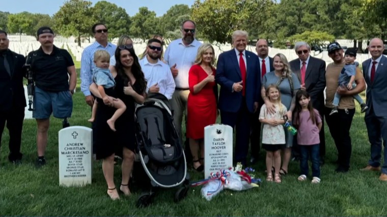 Trump disgraces memory of the fallen at Arlington National Cemetery.